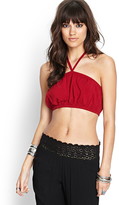 Thumbnail for your product : Forever 21 Cropped Halter Tube Top