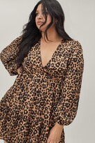 Thumbnail for your product : Nasty Gal Womens Tell 'Em Prowl It is Leopard Plus Dress