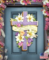 Thumbnail for your product : Designocracy by Susan Winget Easter Cross He is Risen Wall and Door Decor