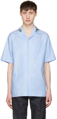 Gucci Blue Floral Bowling Shirt