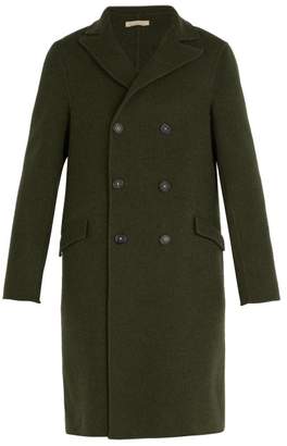 Massimo Alba Double Breasted Wool Coat - Mens - Green