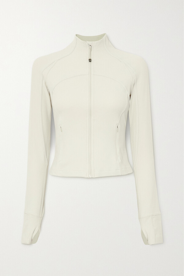 Lululemon Define Cropped Ribbed Nulu Jacket - Off-white - ShopStyle