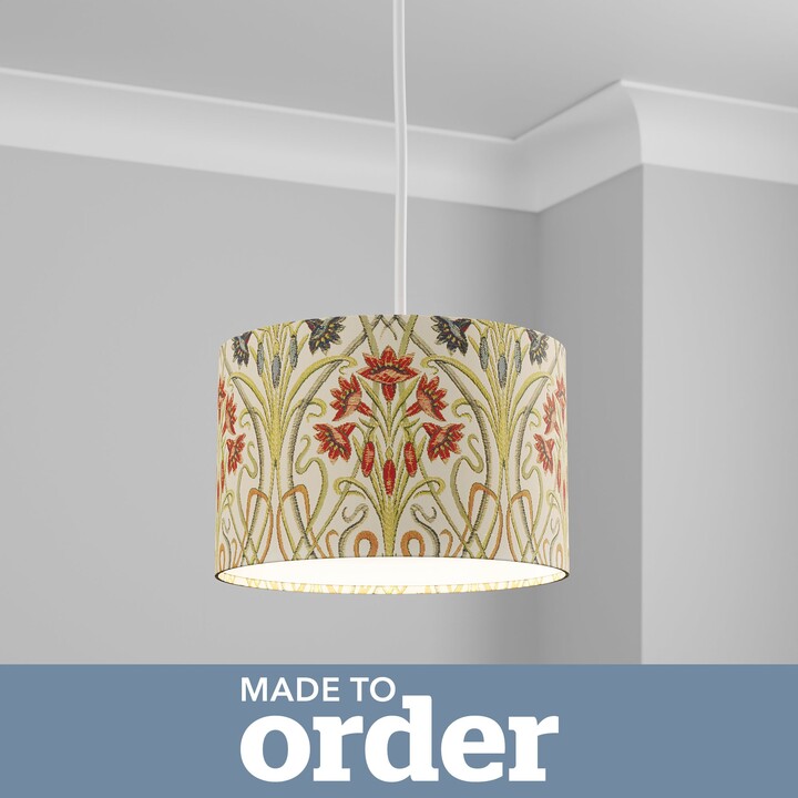 Dunelm Made To Order Cylinder Shade Red/Yellow ShopStyle