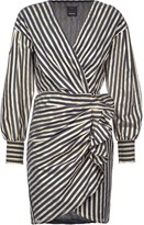 Thumbnail for your product : Pinko Ruffle-Detail Striped Dress