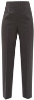 Thumbnail for your product : Maison Margiela Tailored Wool Tapered-leg Trousers - Dark Grey