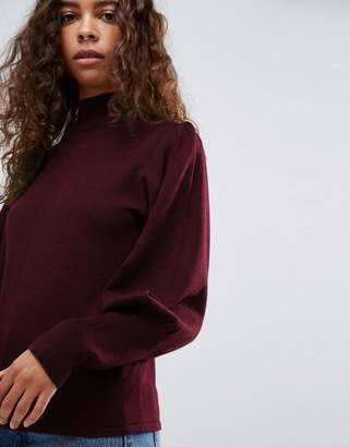 ASOS Petite PETITE Jumper with Full Sleeves and Roll Neck