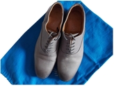 Thumbnail for your product : Atelier Voisin Grey Leather Lace ups