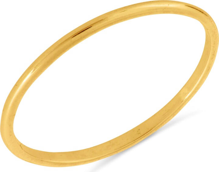 Pajure 14k Gold Thin Wedding Band Ring