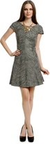 Thumbnail for your product : Shoshanna Basketweave Cap Sleeve Dress