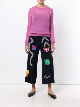 Peter Pilotto intarsia knit trousers