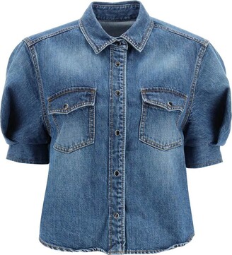 トップス sacai Denim Shirt Sacai - デニムシャツ | HBX - ハイプビースト(Hypebeast)が厳選