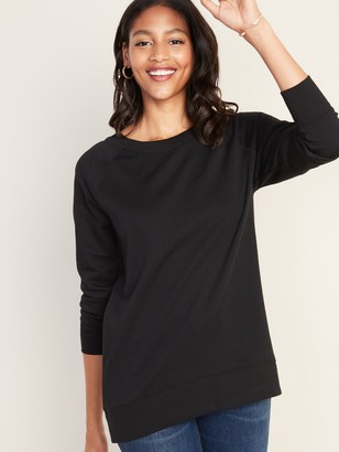 Old Navy Boyfriend French Terry Tunic Sweatshirt for Women - ShopStyle
