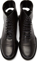 Thumbnail for your product : Tillmann Lauterbach Black Leather Cut-Out Boots