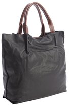 Thumbnail for your product : Sondra Roberts black leather top handle shopper tote