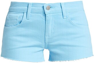 LAgence Denim Audrey Shorts in Natural Womens Clothing Shorts Mini shorts 