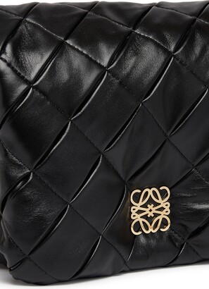 Loewe Goya Puffer bag in pleated leather - ShopStyle