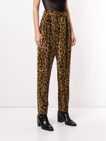 Thumbnail for your product : KHAITE The Magdeline cheetah print trousers