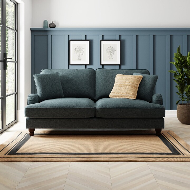 Dunelm Beatrice Chunky Soft Chenille 3 Seater Sofa Chunky Soft Chenille