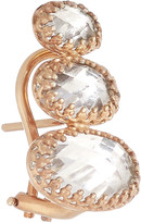 Thumbnail for your product : Larkspur & Hawk Tessa rose gold-dipped topaz earrings