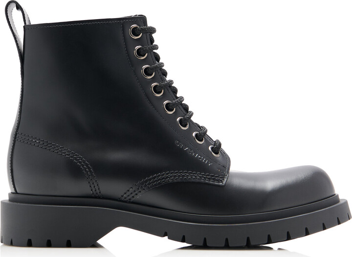 Givenchy Lace-Up Leather Boots