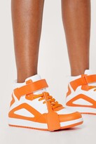 Thumbnail for your product : Nasty Gal Womens Contrast Hi Top Lace Up Sneakers