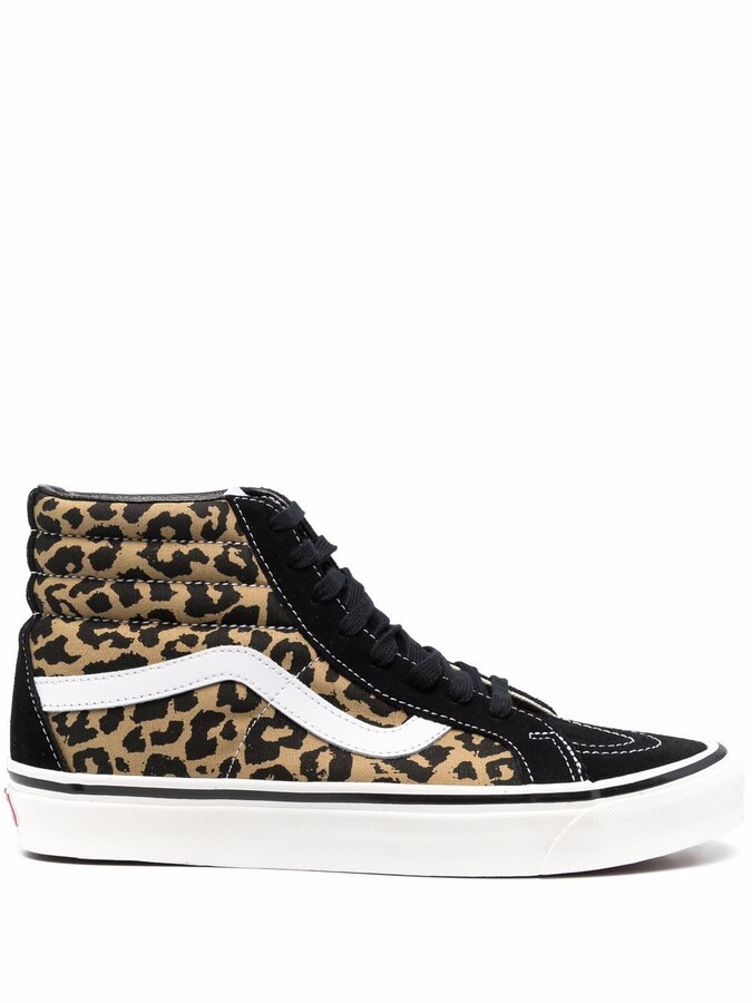 black vans with leopard