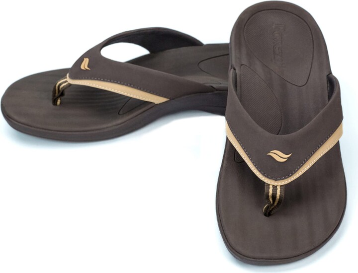 mens flip flops with arch support