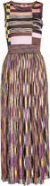 Missoni Printed Midi Dress with Metallic Thread