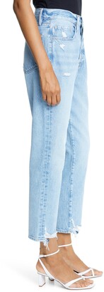 Le original ripped high waist crop jeans Clearance