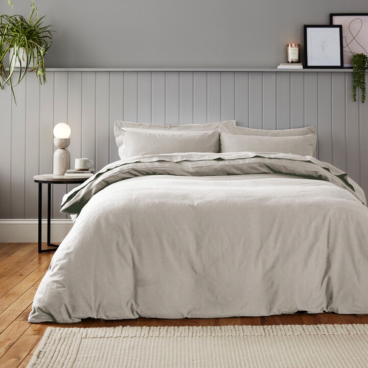 Dunelm Soft & Cosy Luxury Brushed Cotton Duvet Cover and Pillowcase Set