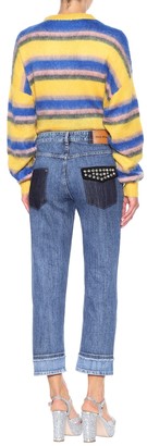 Miu Miu Embellished cropped jeans
