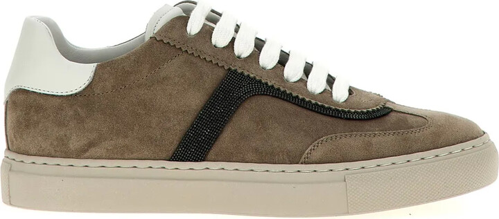 Brunello Cucinelli Monili-embellished sneakers