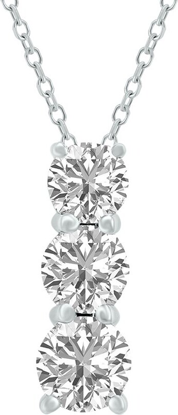 Lab Grown Diamonds 14K 1.50 Ct. Tw. Lab Grown Diamond Necklace