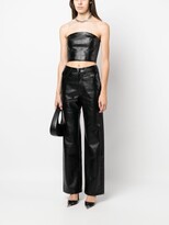 Thumbnail for your product : Rotate by Birger Christensen Logo-Embossed Cropped Tank Top