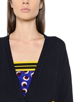 Thumbnail for your product : Stella McCartney Patches On Wool Blend Cardigan