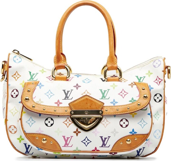 Louis Vuitton Monogram White Multicolor Rita Women 2way Handbag