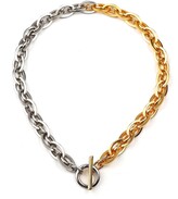 Thumbnail for your product : Ben-Amun Two-Tone Fancy Links Necklace