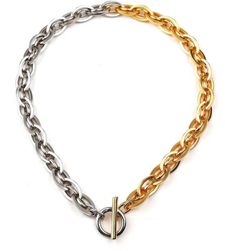 Ben-Amun Two-Tone Fancy Links Necklace