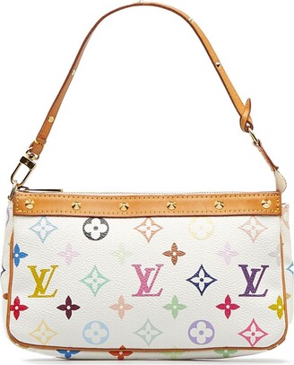 Louis Vuitton 2003 Pre-owned Monogram Multicolour Sac Retro GM Handbag - White