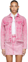 Thumbnail for your product : MSGM Pink Washed Denim Jacket