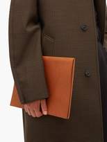 Thumbnail for your product : Jil Sander Logo-debossed Leather Document Holder - Mens - Brown