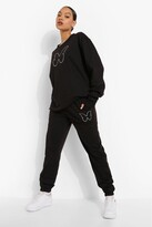 Thumbnail for your product : boohoo Butterfly Print Sweatshirt And Jogger Set