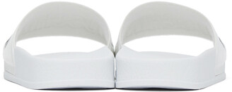 Moschino White Logo Slides