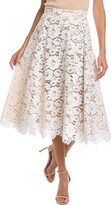 Floral Lace Circle Skirt 