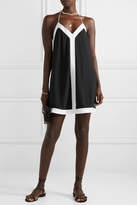 Thumbnail for your product : Alice + Olivia Alexi Two-tone Crepe Mini Dress