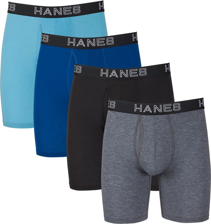 Hanes Ultimate Men's Total Support Pouch Long Leg Boxer Brief - ShopStyle