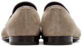 Thumbnail for your product : Brioni Taupe Suede Penny Loafers