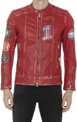 S.W.O.R.D. Patch Leather Jacket