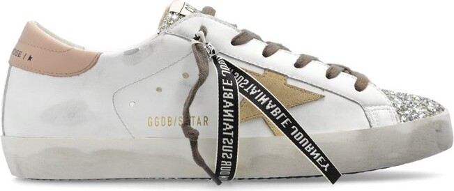 Golden Goose Star Patch Glittered Sneakers