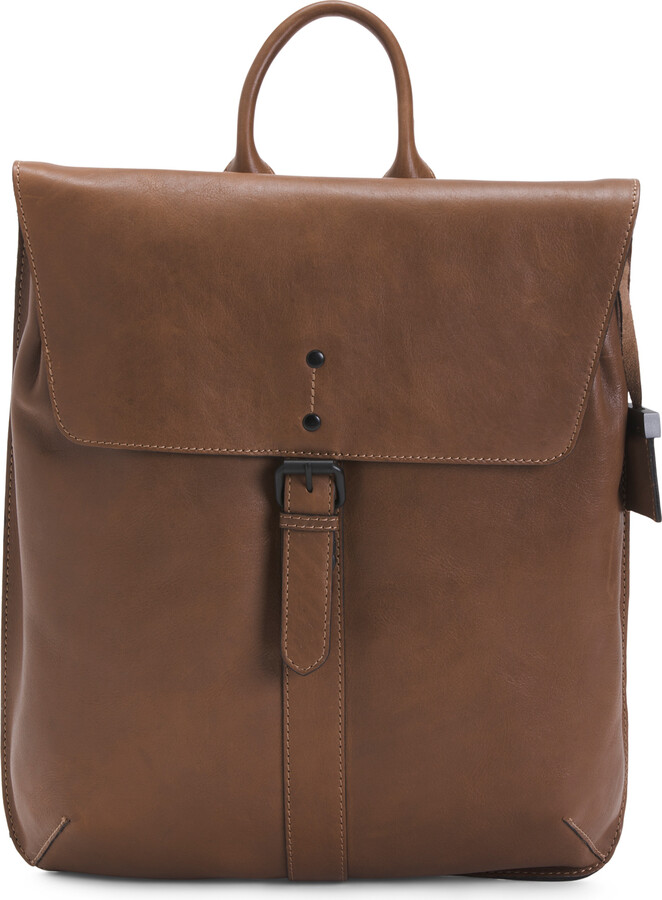 Genicci Leather North South Backpack ShopStyle